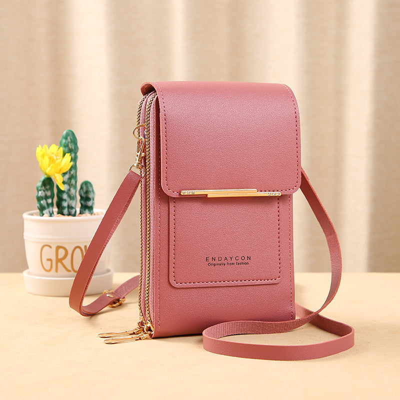 🔥Last Day Promotion!!👜 📱 Simple and elegant women's touchscreen crossbody phone wallet
