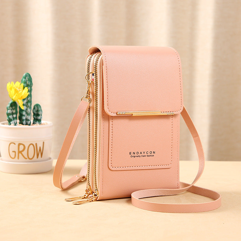 🔥Last Day Promotion!!👜 📱 Simple and elegant women's touchscreen crossbody phone wallet
