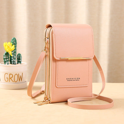 🔥Last Day Promotion!!👜 📱 Simple and elegant women's touchscreen crossbody phone wallet