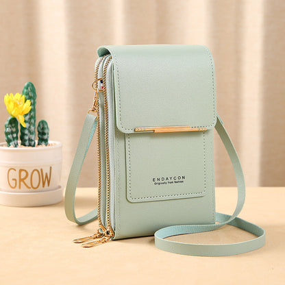 🔥Last Day Promotion!!👜 📱 Simple and elegant women's touchscreen crossbody phone wallet