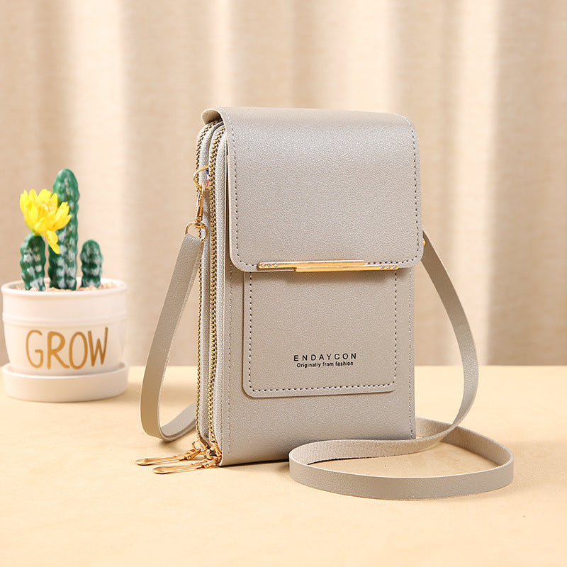 🔥Last Day Promotion!!👜 📱 Simple and elegant women's touchscreen crossbody phone wallet