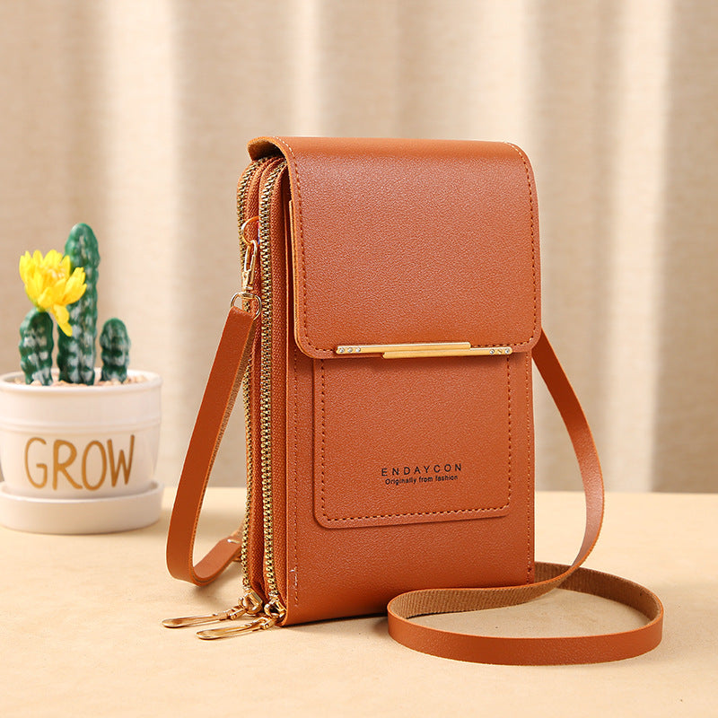 🔥Last Day Promotion!!👜 📱 Simple and elegant women's touchscreen crossbody phone wallet