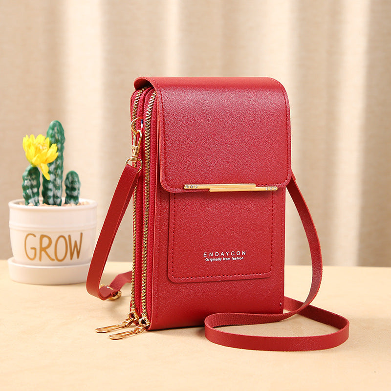 🔥Last Day Promotion!!👜 📱 Simple and elegant women's touchscreen crossbody phone wallet
