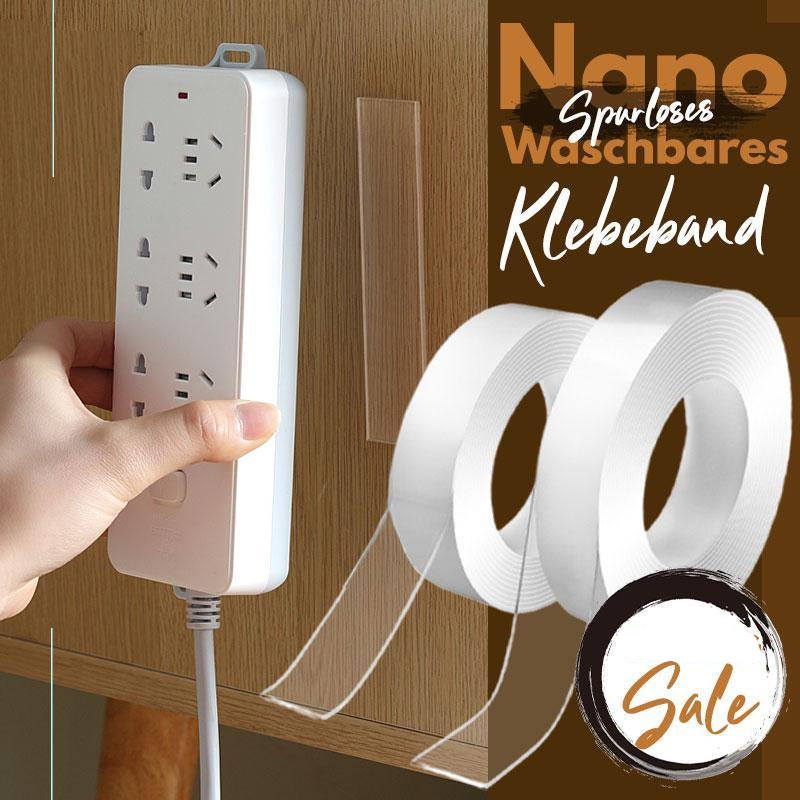 🥳2026 HOT SALE🥳💞50K+ SOLD!⭐🔄 Wash & Reuse Like Magic! Reusable Nano Grip Tape – Your Smart, Money-Saving Helper. 💡🏠