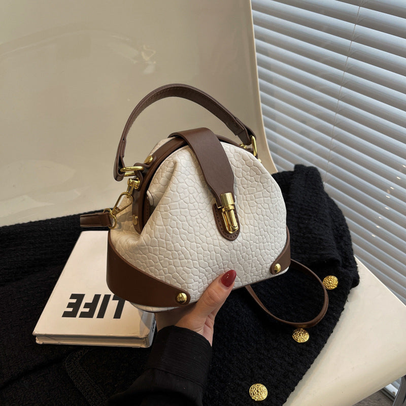 👜 LIMITED-TIME 30% OFF! ✨ Color-Blocked Bag – Stylish, Metal Hardware, Multi-Way 🧳