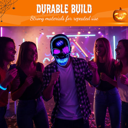 💀 LAST DAY SALE 49% OFF 🔥 Halloween LED Skull Mask