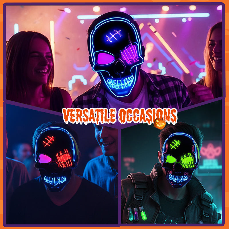 💀 LAST DAY SALE 49% OFF 🔥 Halloween LED Skull Mask