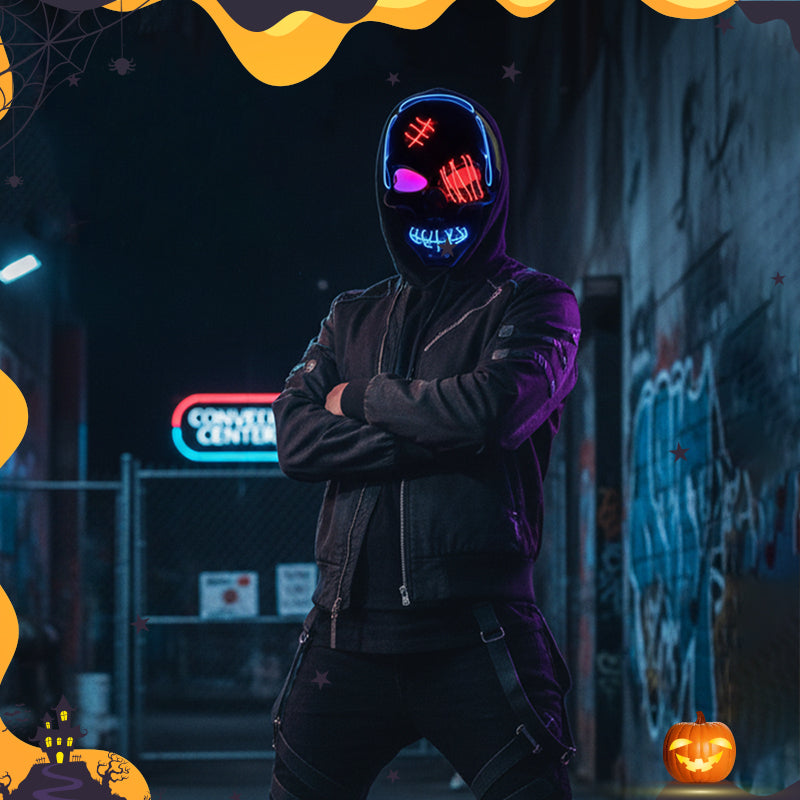 💀 LAST DAY SALE 49% OFF 🔥 Halloween LED Skull Mask