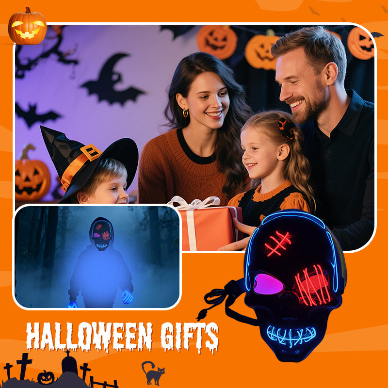 💀 LAST DAY SALE 49% OFF 🔥 Halloween LED Skull Mask