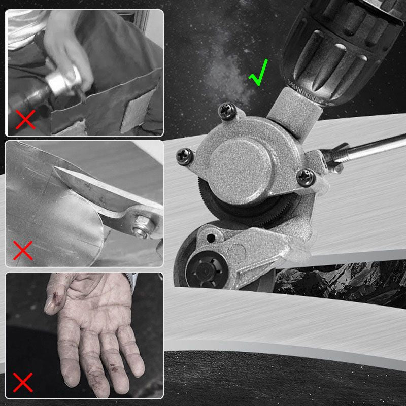 ✨ Electric Drill Sheet Metal Cutter - 3-in-1 Tool for Steel, Aluminum & Copper with Laser-Guided Precision 🔧💥