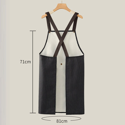 📢📢37% OFF !! ⏰Cross-Back Waterproof Apron with Detachable Hand Towel
