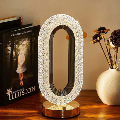 ✨ Rechargeable Luxury Crystal LED Night Light