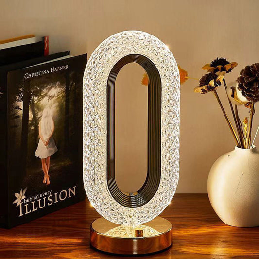✨ Rechargeable Luxury Crystal LED Night Light