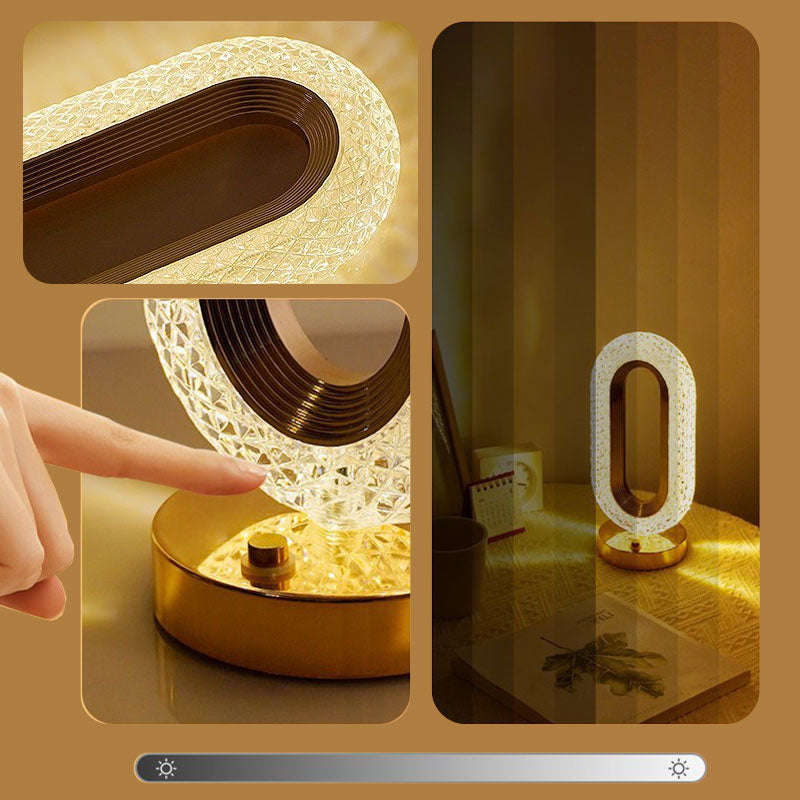 ✨ Rechargeable Luxury Crystal LED Night Light