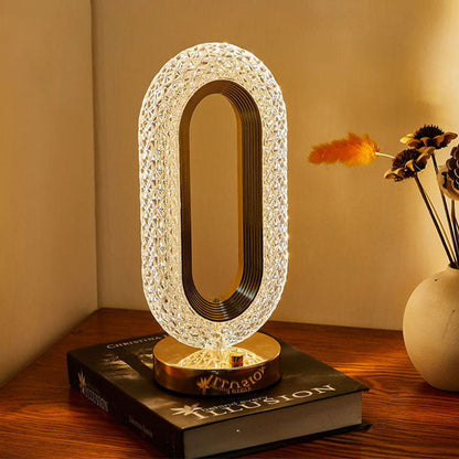 ✨ Rechargeable Luxury Crystal LED Night Light