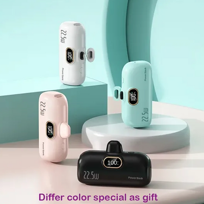 🔋40% OFF NOW! ✨ 5000mAh Mini Portable Phone Power Bank – Ultra-compact & dual USB ports – Fast charging, lightweight – perfect for travel, commute or emergency top-ups 📱