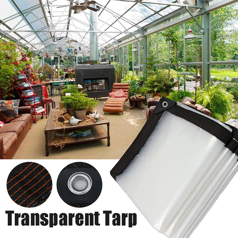 🌧️🛡️49% OFF – Sturdy & Transparent Waterproof Tarpaulin | UV-resistant, tear-resistant and perfect for garden, balcony, car and outdoor protection 🌧️🛡️