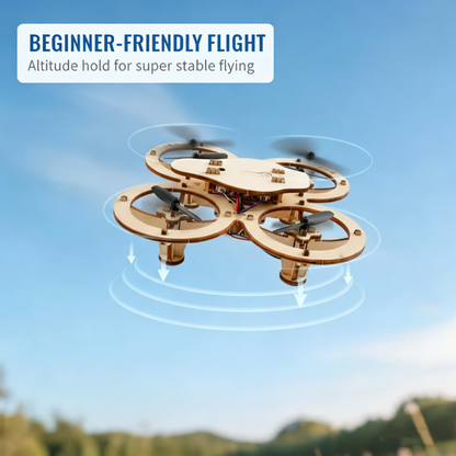 🛩️Kids DIY Wooden Drone Construction Set: Beginner-Friendly & Safe – Build Your Own Drone with STEM Learning!