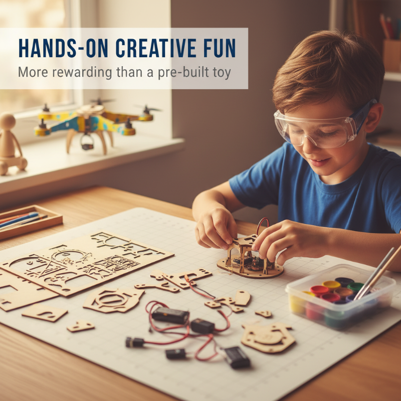 🛩️Kids DIY Wooden Drone Construction Set: Beginner-Friendly & Safe – Build Your Own Drone with STEM Learning!