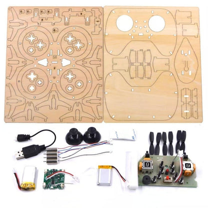🛩️Kids DIY Wooden Drone Construction Set: Beginner-Friendly & Safe – Build Your Own Drone with STEM Learning!