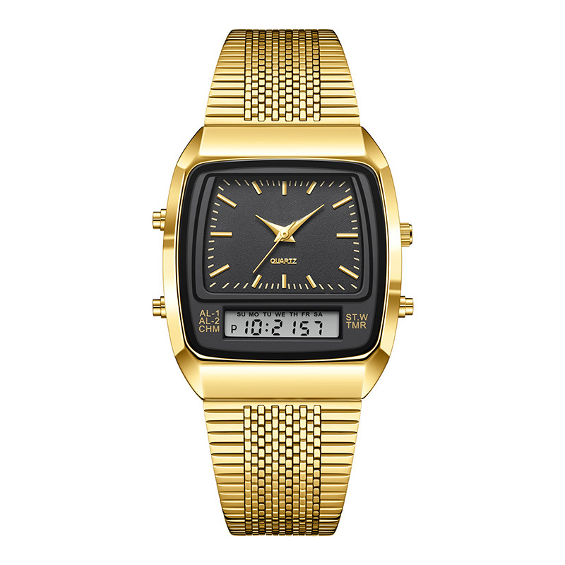 ⌚40% OFF NOW! ✨ Retro Style Square Face Multifunction Watch – Chronograph, Date Display & Classic Design 🕰️
