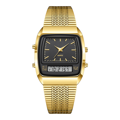 ⌚40% OFF NOW! ✨ Retro Style Square Face Multifunction Watch – Chronograph, Date Display & Classic Design 🕰️