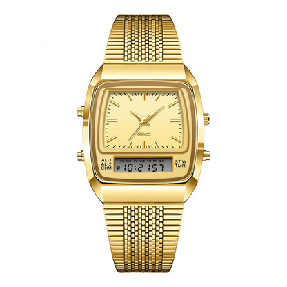 ⌚40% OFF NOW! ✨ Retro Style Square Face Multifunction Watch – Chronograph, Date Display & Classic Design 🕰️