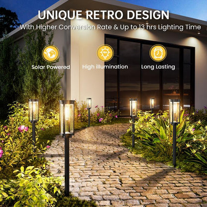 ☀️  Solar Pathway Lights Outdoor