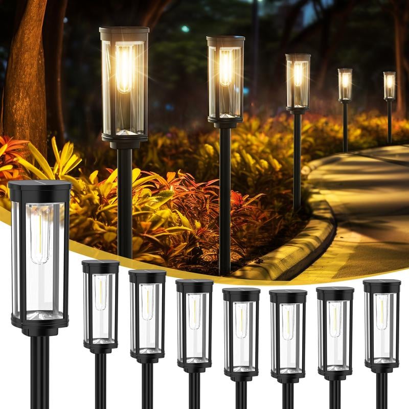 ☀️  Solar Pathway Lights Outdoor