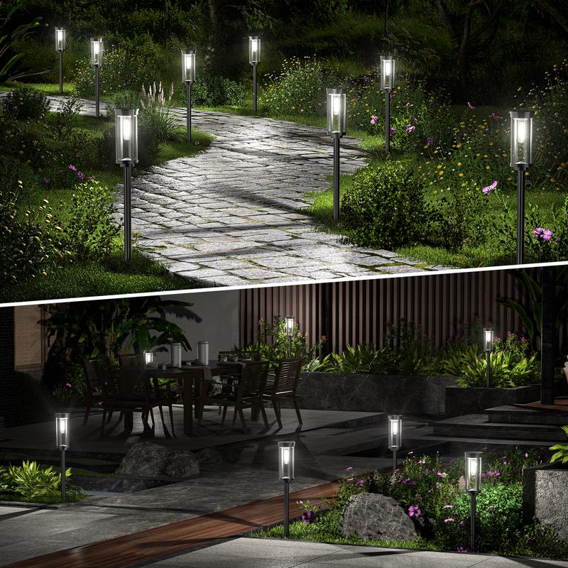 ☀️  Solar Pathway Lights Outdoor
