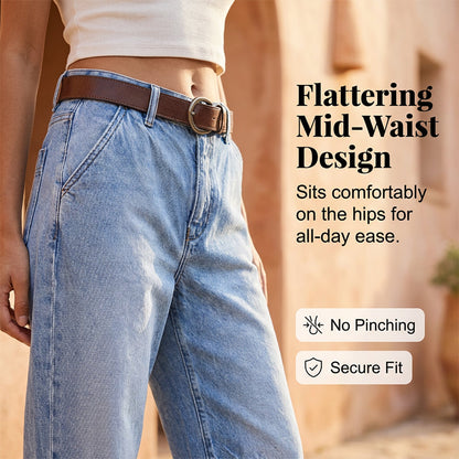 🎁2026 New Arrivals💥Women's High Waisted Cropped Barrel Jeans