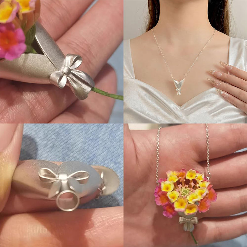 🎁New Arrival 40% OFF💐Flower Bouquet Necklace  – The romantic gift for her 💖🎁【Limited Offer】