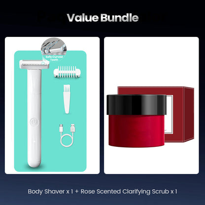 Electric Dual-Sided Waterproof Body Shaver