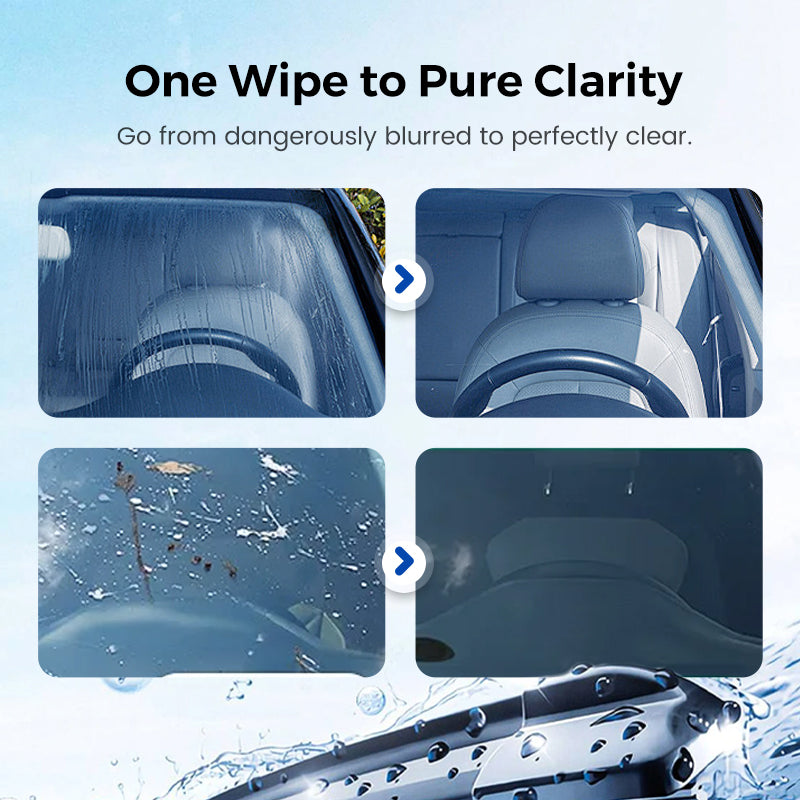 ⏰Auto Glass Side Window Oil Film Removal Cleaner
