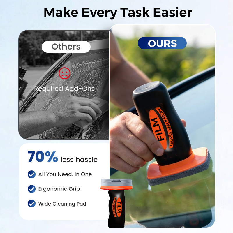 ⏰Auto Glass Side Window Oil Film Removal Cleaner