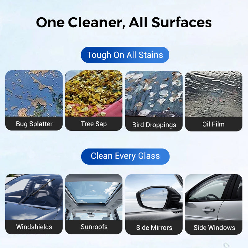 ⏰Auto Glass Side Window Oil Film Removal Cleaner