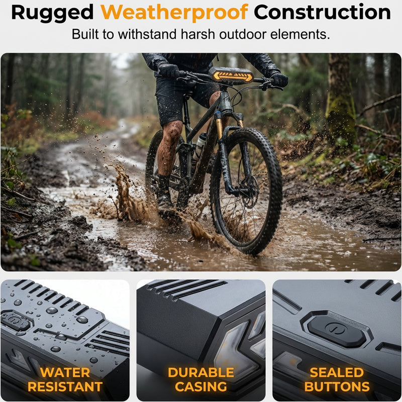 📢📢40% OFF !! ⏰ Wireless Turn Signal Light for Bicycles – Rechargeable, Waterproof & Perfect for Night Safety 💡