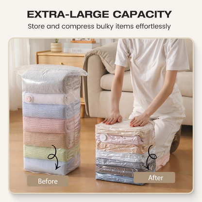 🧳💨 48% OFF! No‑Pump Vacuum Storage Bags – Press & seal, no pump needed. Saves 80% space, keeps clothes dry & dust‑free. Perfect for bulky bedding & off‑season gear. 🛏️🗄️