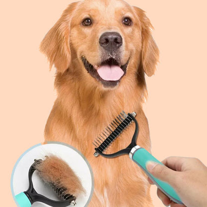 🐶Double-Sided Deshedding Pet Grooming Brush