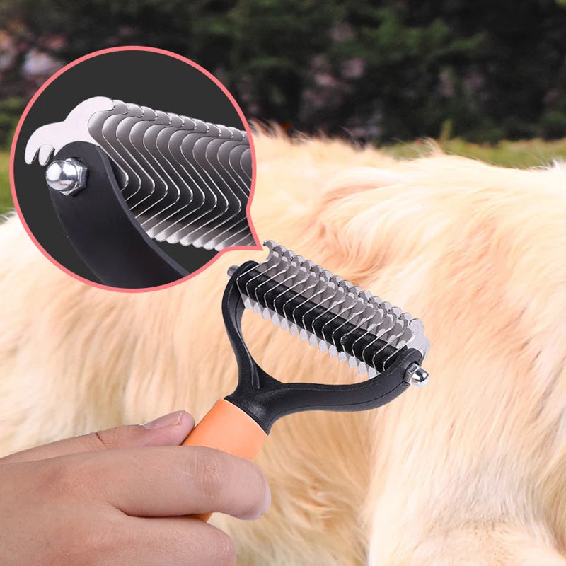 🐶Double-Sided Deshedding Pet Grooming Brush