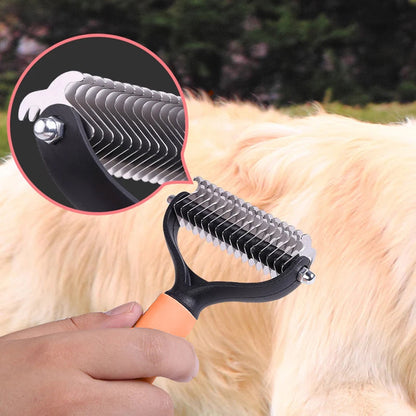 🐶Double-Sided Deshedding Pet Grooming Brush
