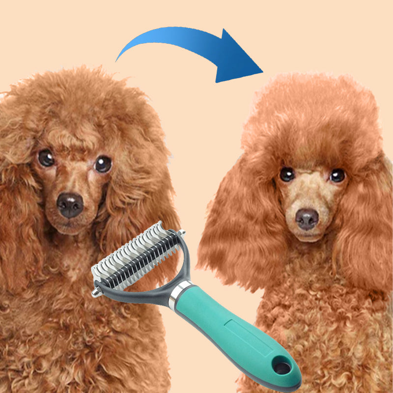 🐶Double-Sided Deshedding Pet Grooming Brush