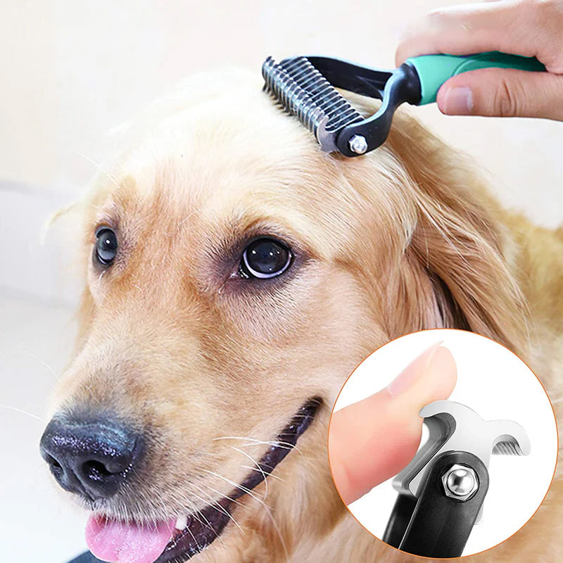 🐶Double-Sided Deshedding Pet Grooming Brush
