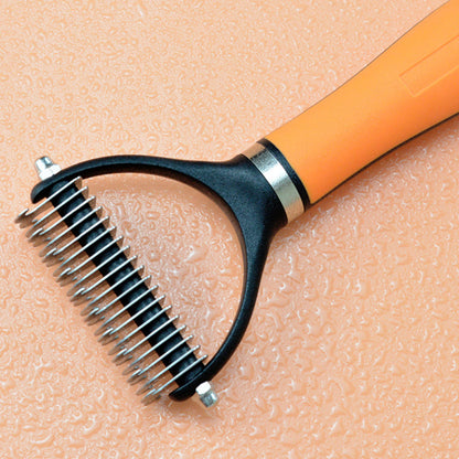 🐶Double-Sided Deshedding Pet Grooming Brush