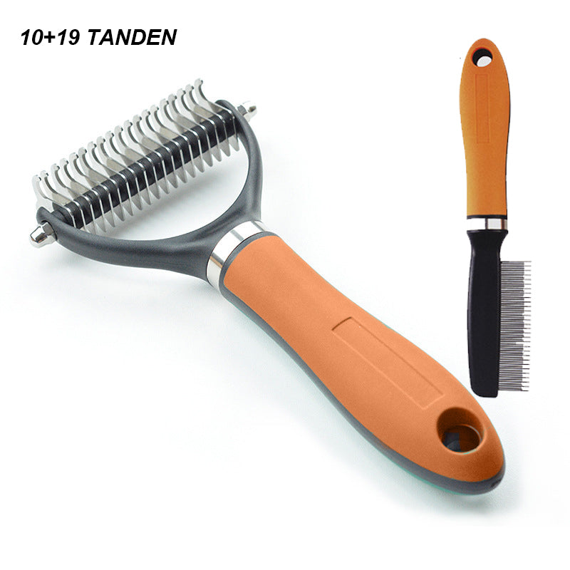 🐶Double-Sided Deshedding Pet Grooming Brush