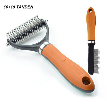 🐶Double-Sided Deshedding Pet Grooming Brush