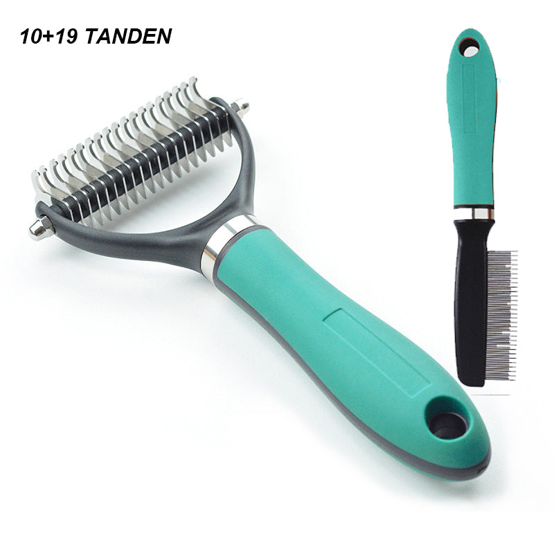🐶Double-Sided Deshedding Pet Grooming Brush