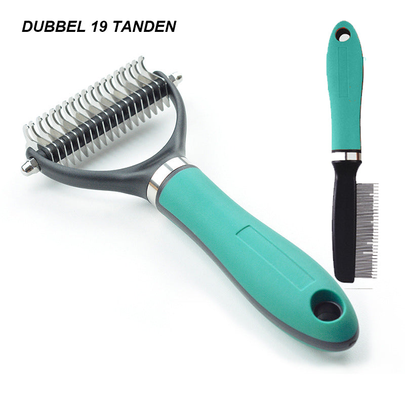 🐶Double-Sided Deshedding Pet Grooming Brush