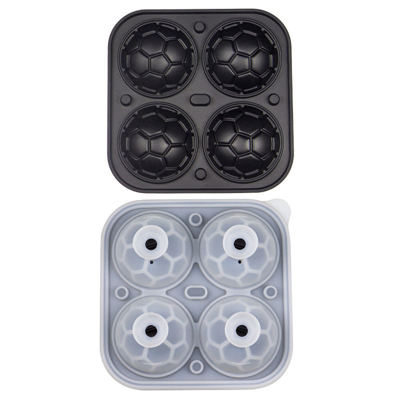 📢📢40% OFF!! ⏰ Silicone Soccer Ball Ice Cube Tray – 5.5 cm Cubes, Slow-Melting, Leak-Proof Design, 4 Colors, Perfect for Game Nights & Cocktails 🥂