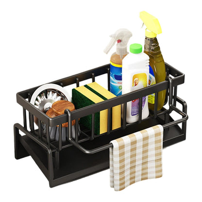 🧽 LIMITED-TIME 30% OFF! ✨ Sink Drain Rack – Organizer, Rust-Proof, Drainage Holes 🍽️
